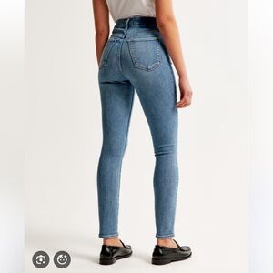 Abercrombie high rise skinny distressed jeans